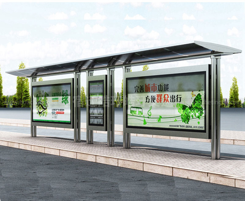 不銹鋼公交候車亭,不銹鋼公交候車亭制...